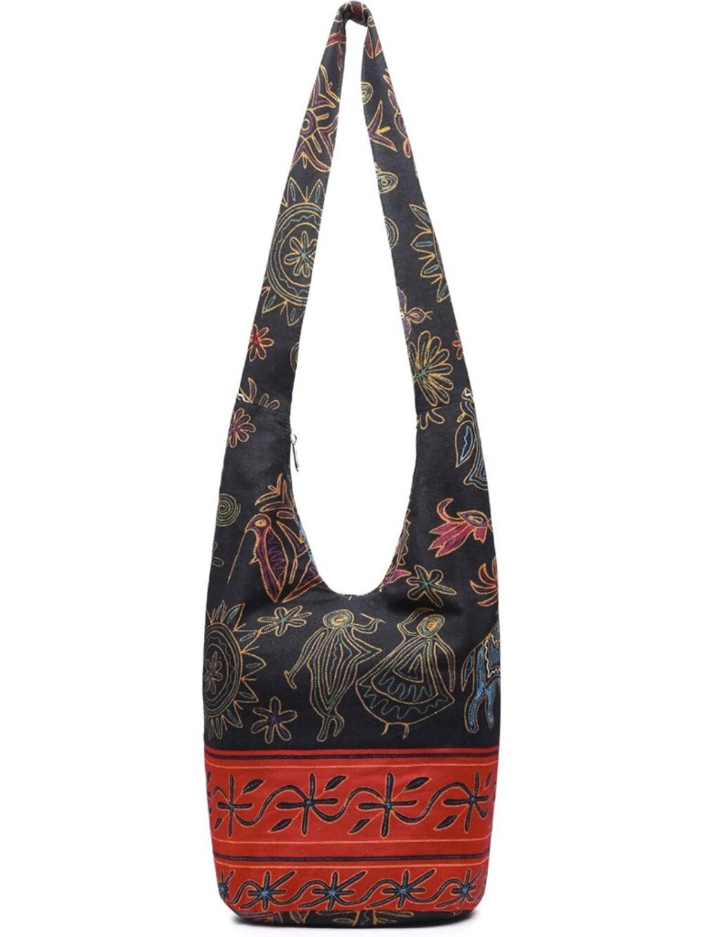 Trendy Bohemian Canvas Crossbody Bag | Stylish Hippie Hobo Handbag with Animal